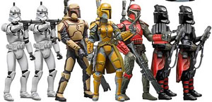 Exclusive Mandalorians and Clone Troopers Set