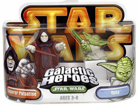 Galactic Heroes - Emperor Palpatine and Yoda GOLD