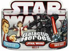 Galactic Heroes: Leia and Darth Vader Red