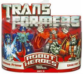 Robot Heroes: Optimus Prime and Unicron
