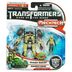 Transformers 3 Movie Basic Class - Autobot Sandstorm and Private Dedcliff