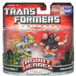 Robot Heroes - Beast Wars - Silverbolt VS Megatron