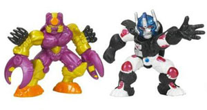 Universe Robot Heroes - Optimus Primal and Predacon Tarantulus